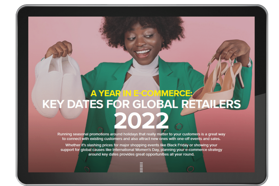 2022 Retail Ecommerce calendar screenshot tablet frame v2